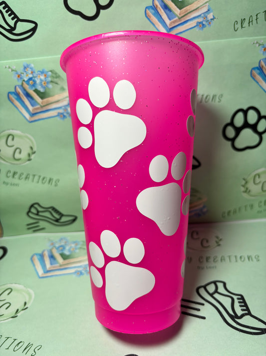 Dog Paw 24oz Cup