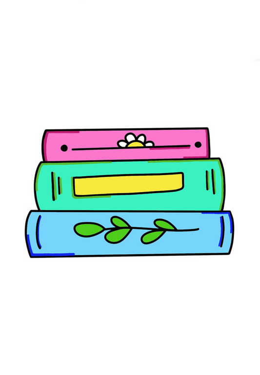 Stack of Books Sticker