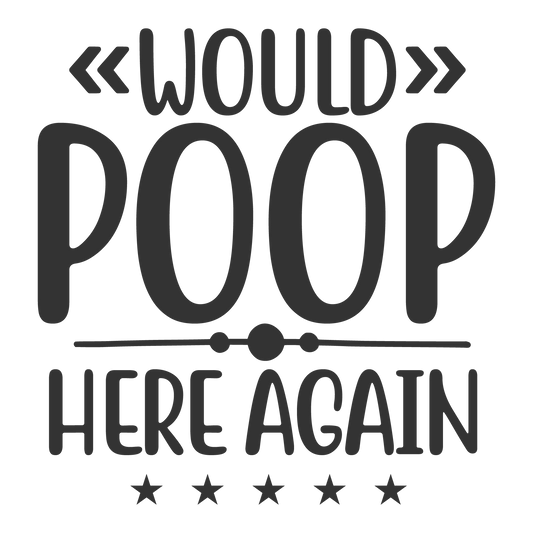 Poop Here Sticker